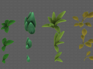 Trees Cartoon V41 3D Model