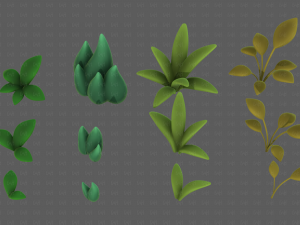 Trees Cartoon V41 3D Model