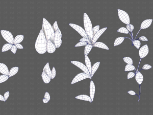 Trees Cartoon V41 3D Model