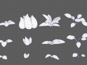 Trees Cartoon V41 3D Model
