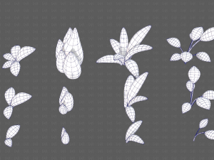 Trees Cartoon V41 3D Model
