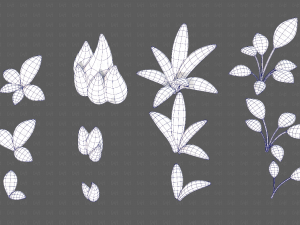 Trees Cartoon V41 3D Model