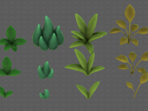 Trees Cartoon V41 3D Model
