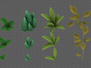 Trees Cartoon V41 3D Model