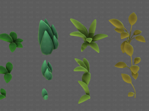 Trees Cartoon V41 3D Model