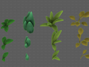 Trees Cartoon V41 3D Model
