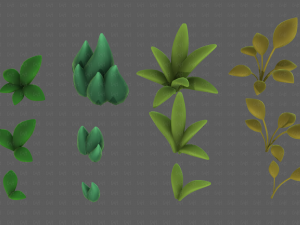 Trees Cartoon V41 3D Model