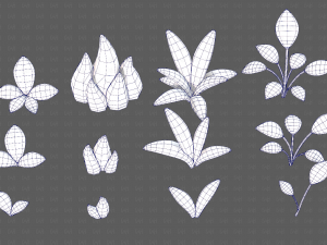 Trees Cartoon V41 3D Model