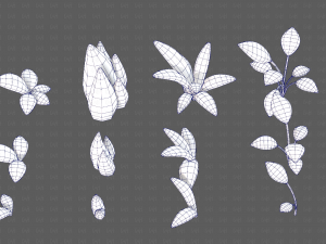 Trees Cartoon V41 3D Model