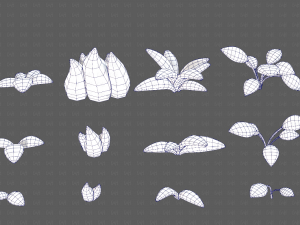 Trees Cartoon V41 3D Model