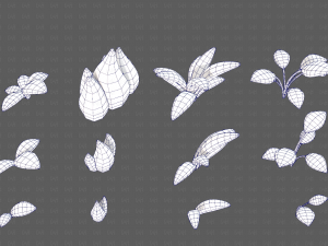 Trees Cartoon V41 3D Model