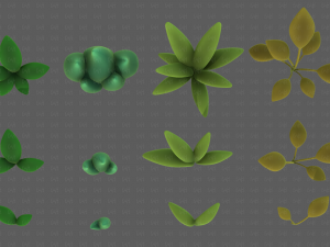 Trees Cartoon V41 3D Model