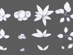 Trees Cartoon V41 3D Model