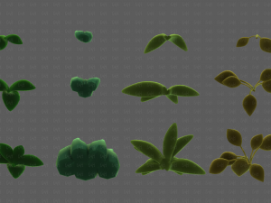 Trees Cartoon V41 3D Model