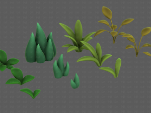 Trees Cartoon V41 3D Model