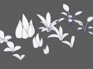 Trees Cartoon V41 3D Model