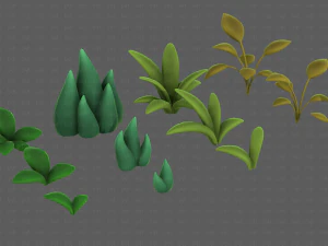 Trees Cartoon V41 3D Model