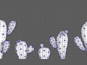 Trees Cartoon V42 3D Model