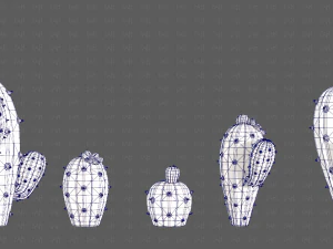 Trees Cartoon V42 3D Model