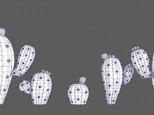 Trees Cartoon V42 3D Model