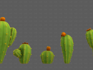 Trees Cartoon V42 Modèle 3D