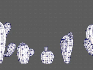Trees Cartoon V42 3D Model