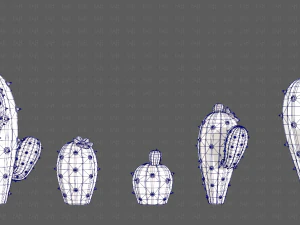 Trees Cartoon V42 3D Model