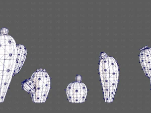 Trees Cartoon V42 3D Model