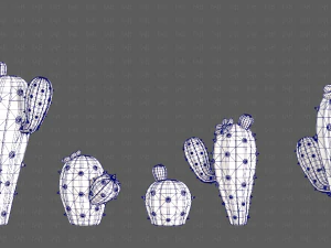 Trees Cartoon V42 3D Model
