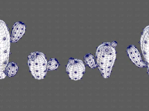 Trees Cartoon V42 3D Model