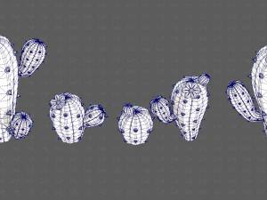 Trees Cartoon V42 3D Model
