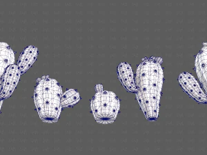 Trees Cartoon V42 3D Model