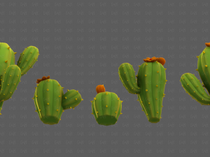 Trees Cartoon V42 Modèle 3D