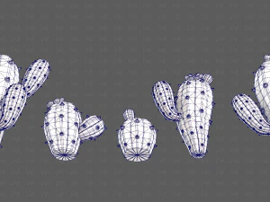 Trees Cartoon V42 3D Model