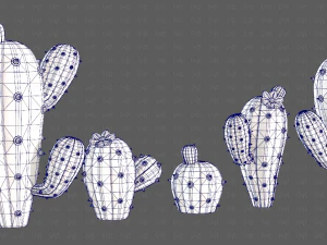 Trees Cartoon V42 3D Model