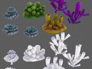 Trees Cartoon V43 Modelo 3D