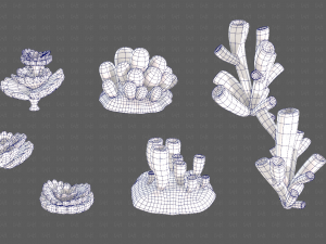 Trees Cartoon V43 3D Model