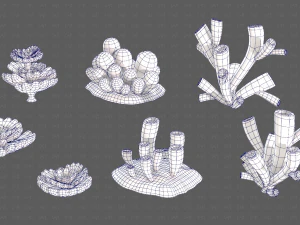Trees Cartoon V43 3D Model