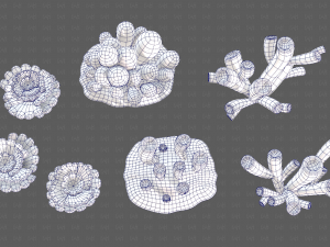 Trees Cartoon V43 3D Model