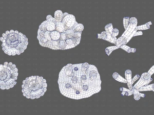 Trees Cartoon V43 3D Model