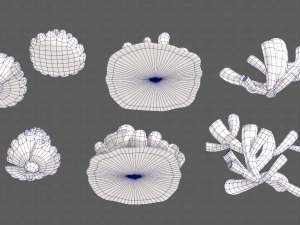 Trees Cartoon V43 3D Model