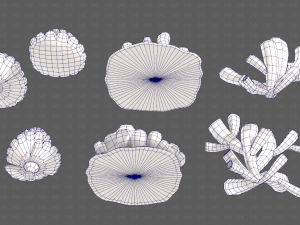 Trees Cartoon V43 3D Model