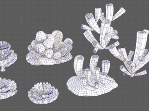 Trees Cartoon V43 3D Model