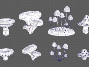 Trees Cartoon V44 3D Model