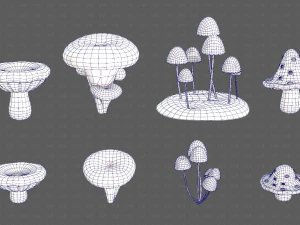 Trees Cartoon V44 3D Model