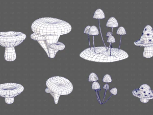 Trees Cartoon V44 3D Model