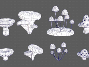 Trees Cartoon V44 3D Model