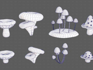 Trees Cartoon V44 3D Model
