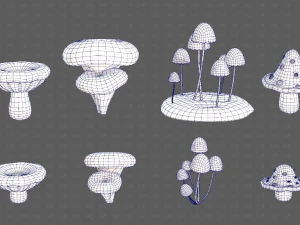 Trees Cartoon V44 3D Model