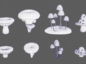 Trees Cartoon V44 3D Model